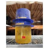 Mr. Peanut Plastic Container with Blue Hat Lid