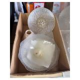 Frosted and Pressed Glass Light Shades