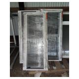 Vinyl Window Screens, White Frames
