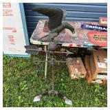 Metal Eagle Weather Vane on Stand