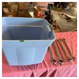Hand Tools and Large Wrenches in Bin