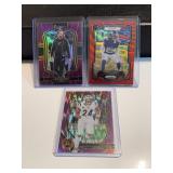 3 Panini Football Prizm And Select Cards