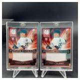 2015 Panini Elite Trevor May Relic Cards Pair