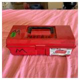 Akro-Mils 12" Tool Box with Metric Hand Tools
