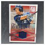 2015 Panini Elite Brian Dozier Jersey Card