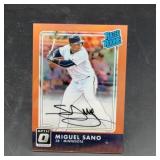 2016 Panini Donruss Miguel Sano Rookie Card