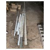 White PVC and Aluminum Trim Pieces