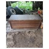Wooden Storage Chest with Side Handles
