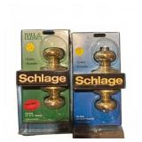 Schlage Brass Door Knobs Sets