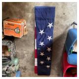 American Flag with Embroidered Stars