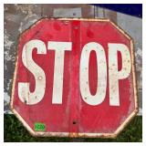 Farm Bureau STOP Sign Double Sided Metal