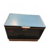 Coleman Blue Metal Cooler with White Base
