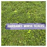 Fairbanks Morse Scales Porcelain Sign