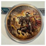 5 AVDP Oz .999 Fine Copper Medieval Knight Round