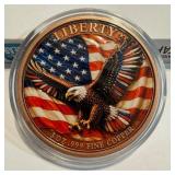 5 oz .999 Fine Copper Patriotic Round