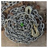 Forged Steel Tow Chain with Hooks
