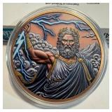 2026 Liberia Zeus .999 Copper 5 oz Coin