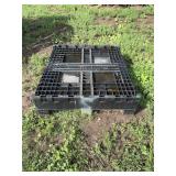 Heavy-Duty Black Plastic Pallet