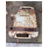 Cast Iron Tractor Suitcase Weight 20-00023