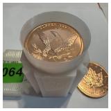 (20 Times the Bid) Tube of .999 Fine Copper 1 Oz R