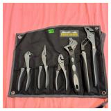 Rock River 6-Piece Hand Tool Set with Roll-Up Pouc
