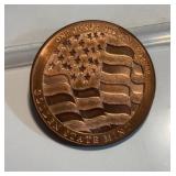 Golden State Mint 1 Oz Copper Round Usa Flag