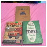 Ford And Edsel Parts And Production Manuals Lot