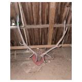 Mounted Elk Antlers on Wooden Plaque