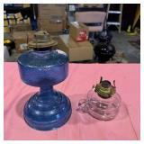 Glass Oil Lamps with Burners