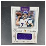 2012 Panini National Treasures Ponder Card