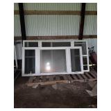 Four White Framed Vinyl Windows