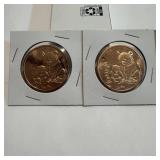 (2 Times the Bid) 2012 .999 Fine Copper Bear Round