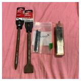 Milwaukee SDS-Plus Chisels and Drill Bits Lot