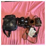 Ricoh Mirai 35mm Camera and Vintage Folding Camera