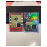 Joe Mixon and Garrett Wilson Football Relic Cards
