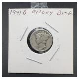 1941-D Mercury Dime Silver US Coin