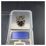 Mexican Sterling Silver Ring, 15.2g, Size Adjustab