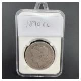 1890-CC Morgan Silver Dollar, Carson City Mint