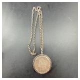 1900 Morgan Silver Dollar Pendant Necklace