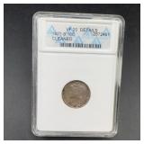 1927-S Mercury Dime ANACS VF 20 Details Cleaned