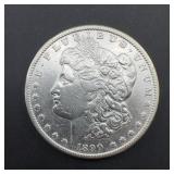 1890-CC Morgan Silver Dollar Coin
