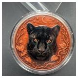 1 oz .999 Fine Copper Black Panther Round