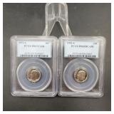 1973-S, 1992-S PCGS Graded Roosevelt Dimes