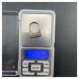 925 Silver Geometric Pattern Ring, 6.2g