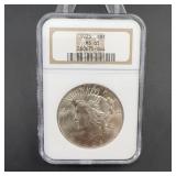 1923 Peace Dollar Silver Coin NGC MS65