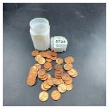 Loose Lincoln Memorial Cents With Tube