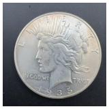 1935 Peace Silver Dollar Coin