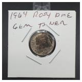 1964 Roosevelt Dime Silver US Coin