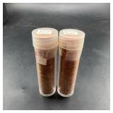 2 Tubes 1960-d Unc & 1960 Ld Unc Lincoln Cents