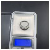 Sterling Silver & CZ Statement Ring, 9.2g